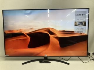 LG 65" TV MODEL 65UT81006LA RRP £599 (WITH REMOTE, WITH STAND, WITH BOX) (PRESSURE MARK)