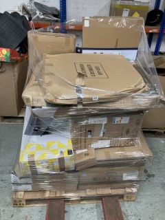 PALLET OF ITEMS TO INCLUDE A MINKY HEATED AIRER, CDA EXTRACTOR AND A TV UNIT