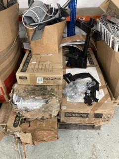 PALLET OF ITEMS TO INCLUDE A LOGIK TV STAND