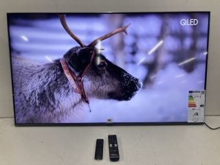 SAMSUNG 50" QLED TV MODEL QE50Q80DAT RRP £649 (WITH REMOTE, WITH SMART REMOTE, NO STAND, WITH BOX) (LINE ON SCREEN, SCRATCH ON SCREEN)