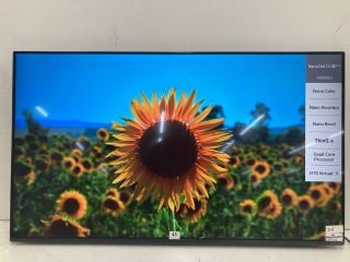 LG 49" TV MODEL 49SM8200PLA RRP £449 (WITH REMOTE, NO STAND, NO BOX) (SCRATCH ON SCREEN, CASE DAMAGE)