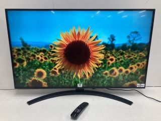 LG 43" TV MODEL 43UT81006LA RRP £329 (WITH REMOTE, WITH STAND, WITH BOX) (DISPLAY FAULT)