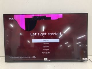 TCL 43" TV MODEL 43RP630K RRP £245 (NO REMOTE, NO STAND, NO BOX) (SMASHED SCREEN)