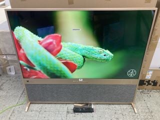 LINNET & LARSEN 55" TV MODEL LL5501UHDS (WITH REMOTE, WITH STAND, WITH BOX)