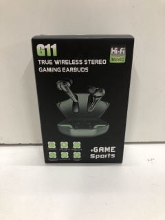 TRUE WIRELESS STEREO GAMING EARBUDS MODEL: G11