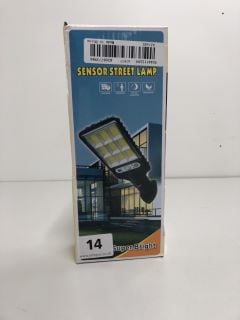 SOLAR STREET LIGHT OUTDOOR MOTION SENSOR SOLAR LAMP WITH CLEAR LED REFLECTOR, (WITH REMOTE)