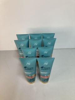 10 TUBES OF HEAD AND SHOULDERS DERMA X PRO HAIR AND SCALP REVITALISER