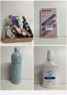 BOX OF HEALTHCARE ITEMS TO INCLUDE MEN'S GREY REDUCING SHAMPOO