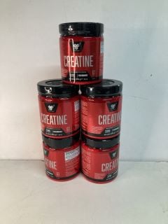 FIVE TUBS OF CREATINE