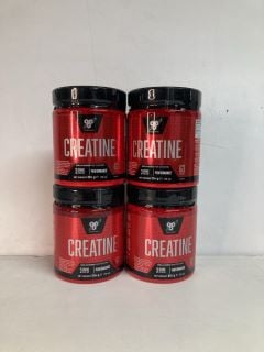 FOUR TUBS OF CREATINE