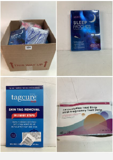 BOX OF BEAUTY AND HEALTHCARE PRODUCTS TO INCLUDE SLEEP PATCHES