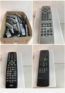 LARGE BOX OF TV REMOTE CONTROLS