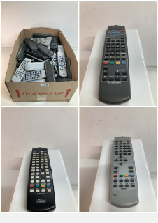 LARGE BOX OF TV REMOTE CONTROLS