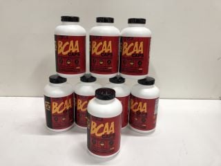 8 BOTTLES OF BCAA CAPSULES