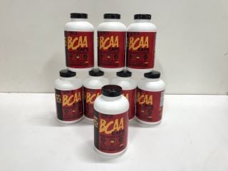 8 BOTTLES OF BCAA CAPSULES