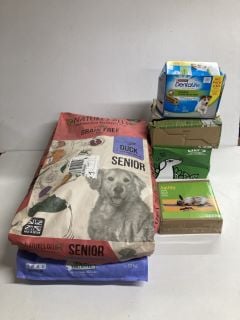 TWO SACKS OF DRY DOG FOOD