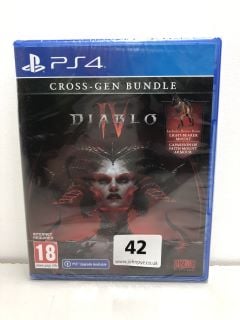 PLAYSTATION 4 DIABLO IV CROSS GEN BUNDLE 18+ ID REQUIRED (SEALED)