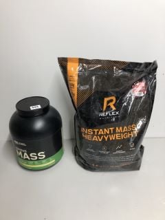 2 X MASS NUTRITION FOOD SUPPLEMENTS