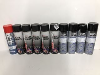 TEN CANS OF BLACK PRIMER