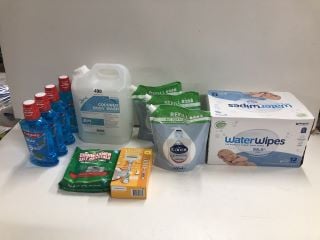 HOUSEHOLD CONSUMABLES TO INCLUDE WATER WIPES