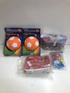 TOYS AND GAMES TO INCLUDE KICKER BALLS