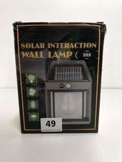 SOLAR INTERACTION OUT DOOR WALL LAMP