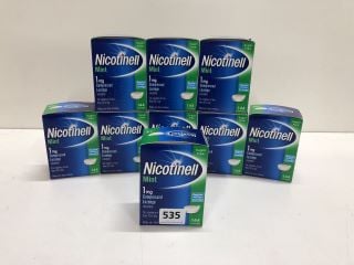 9 BOXES OF NICOTINELL GUM