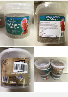 FOUR TUBS OF POULTRY FOOD