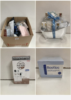 BOX OF VARIOUS HEALTHCARE AND BEAUTY PRODUCTS