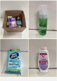 BOX OF VARIOUS HEALTHCARE AND BEAUTY PRODUCTS