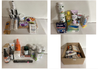 BOX OF VARIOUS HEALTHCARE AND BEAUTY PRODUCTS