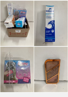 BOX OF VARIOUS ITEMS TO INC HEALTHCARE AND BEAUTY PRODUCTS