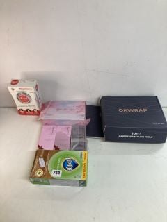 BOX OF VARIOUS ITEMS TO INC HEALTHCARE AND BEAUTY PRODUCTS