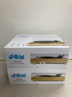 2 X JAM ALL IN ONE VINYL LP TURNTABLES