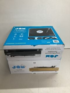 2 X JAM ALL IN ONE VINYL LP TURNTABLES