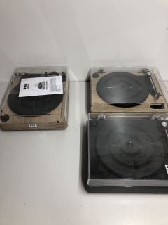 3 X LP TURNTABLES