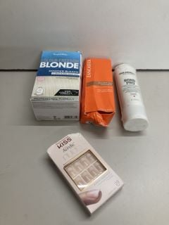 BOX OF BEAUTY PRODUCTS TO INC SCOTT CORNWALL COLOUR RESTORE