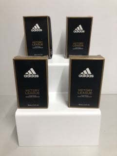 4 X ADIDAS VICTORY LEAGUE EAU DE TOILETTE