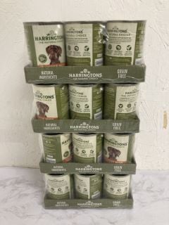 24 TINS OF HARRINGTONS GRAIN FREE DOG FOOD