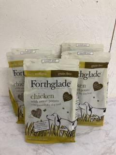 5 X FORTHGLADE CHICKEN WITH SWEET POTATO DRY DOG FOOD