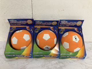 3 X STAY ACTIVE KICKERBALL BY SWERVE BALL RRP £101.85