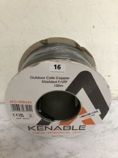 KENABLE OUTDOOR CAT6 COPPER SHIELDED 100M CABLE RRP £68.99