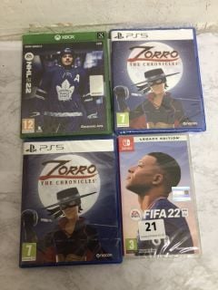 4 X GAMES INC ZORRO THE CHRONICLES