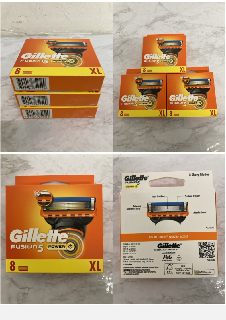 3 X GILLETTE FUSION 5 POWER XL 8 BLADES RRP £80.97 (18+ ID MAY BE REQUIRED)