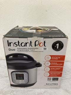 INSTANT POT 8.0 DUO PRESSURE COOKER