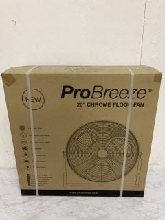 PRO BREEZE 20" CHROME FLOOR FAN