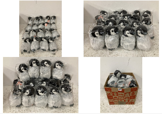 QTY OF FLUFFY PENGUINS