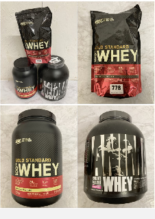 3 X WHEY PROTEIN POWDERS INC ISOLATE LOADED STRAWBERRY 2.3KG TUB