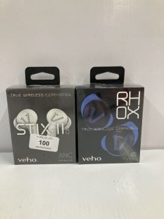 2 X EARBUDS INC THE TRUE WIRELESS EARPHONES