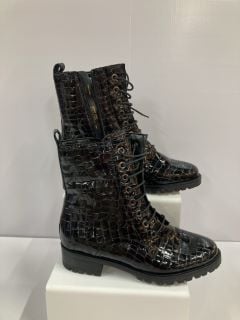 DUNE LONDON WOMENS BLACK BOOTS UK SIZE 40